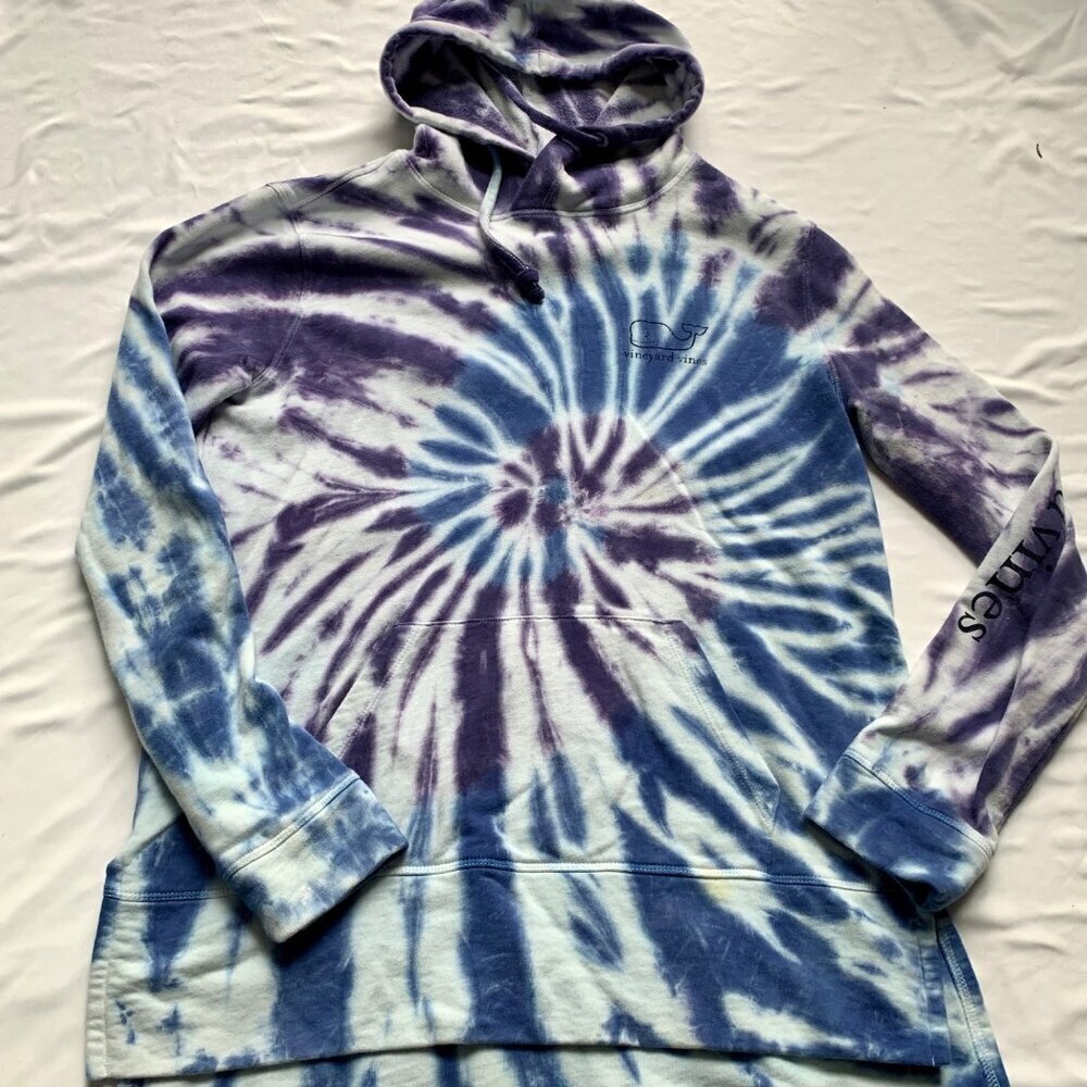 Vineyard Vines Blue Purple Tie Dye Sweatshirt Small